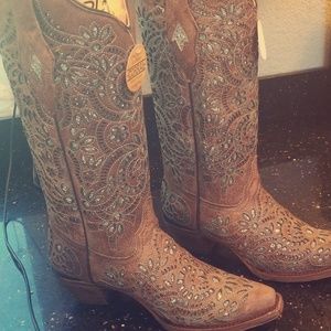 Corral sparkle inlay boots